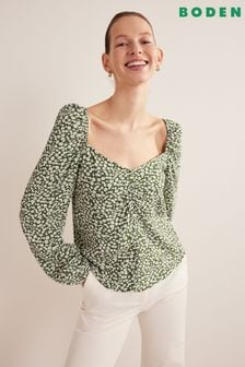 Boden Green Sweetheart Printed Top (D63820) | 53 €