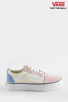 Fioletowy - Buty sportowe na platformie Vans Womens Ward (D63935) | 220 zł