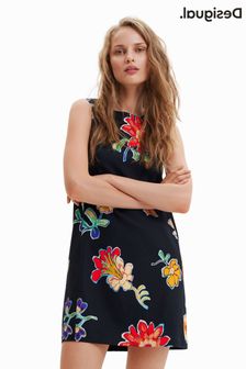 Desigual Black Flower Print Mini Dress (D63985) | €68