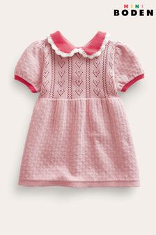 Boden Pink Puff Sleeve Knitted Dress (D64131) | $65 - $69