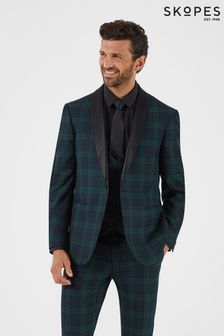 Veste ajustée à carreaux Skopes Sanchez verte (D64315) | €56