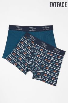 FatFace Blue Land Rover Boxers 2 Pack (D64426) | kr400