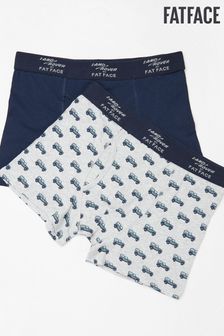 FatFace Grey Land Rover Boxers 2 Pack (D64431) | $36