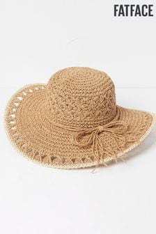 FatFace Natural Crochet Straw Sun Hat (D64450) | 34 €