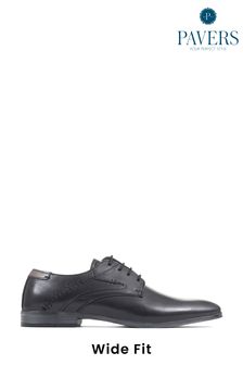 Pantofi din piele Negru Mărimi mari Pavers (D64535) | 401 LEI