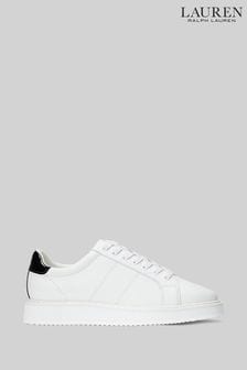 Białe skórzane buty sportowe Lauren Ralph Lauren Angeline (D64553) | 375 zł