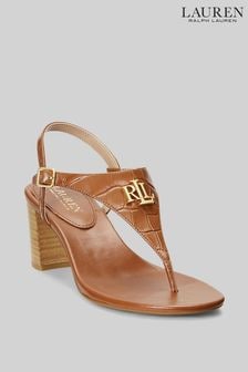 Lauren Ralph Lauren Westcott II Leather Heeled Sandals (D64574) | €79