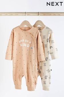 Caramel Brown 'One of a Kind' Baby Sleepsuits 2 Pack (0mths-3yrs) (D64606) | 17 € - 19 €