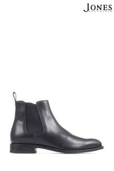 Jones Bootmaker Black Cheltenham Handmade Chelsea Boots (D64622) | $374