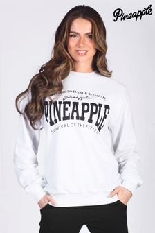 Pineapple White Womens Logo Sweatshirt (D64628) | kr389