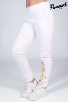 Белые спортивные брюки для девочек с логотипом Pineapple (D64645) | €16
