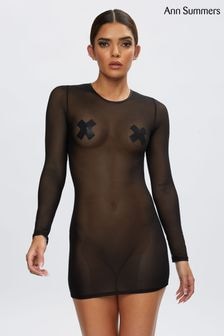 Ann Summers Black The Visionary Sheer Dress (D64761) | $26