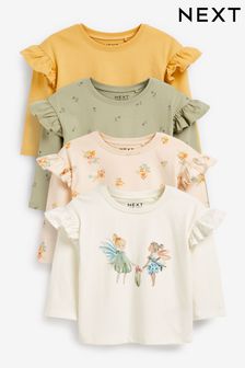 Grün/Gelb, Fee - Langärmelige Baumwoll-T-Shirts, 4er-Pack (3 Monate bis 7 Jahre) (D65053) | CHF 35 - CHF 42