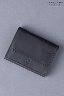 أسود - محفظة جلد غرز طية ثلاثية من Lakeland Leather (D65058) | 190 د.إ