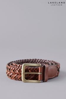 Hellbraun - Lakeland Leather Howbeck Ledergürtel im Flechtdesign (D65079) | 62 €