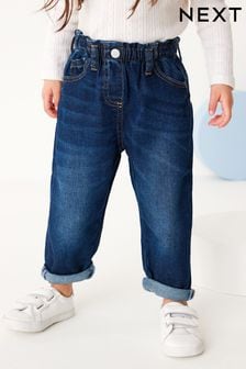 Denim Dark Wash Mom Jeans (3mths-7yrs) (D65095) | OMR6 - OMR7