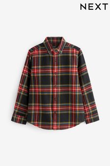 Black Long Sleeve Check Shirt (3-16yrs) (D65613) | ￥2,260 - ￥3,120