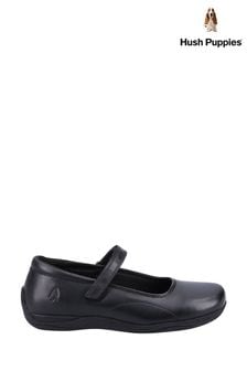 Hush Puppies Senior Aria Black Shoes (D65738) | $91