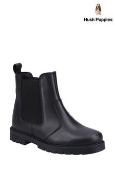 Negru - Hush Puppies Laura Junior Chelsea Boots (D65749) | 340 LEI