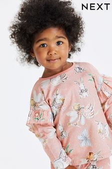 Pink Fairy Long Sleeve Frill Top (3mths-7yrs) (D65753) | AED16 - AED23