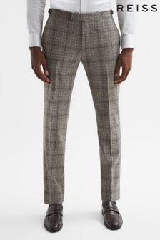 Reiss Alfredo Slim Fit Prince Of Wales Check Trousers (D65844) | 266 €