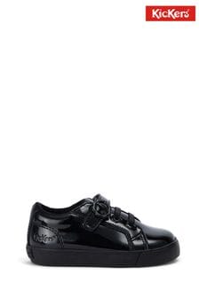 Kickers Black Infant Tovni Lo Velcro Bloom Patent Leather Trainers (D65966) | $77