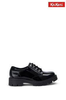 Kickers Womens Black Kori Patent Leather Lace Shoes (D65979) | €57