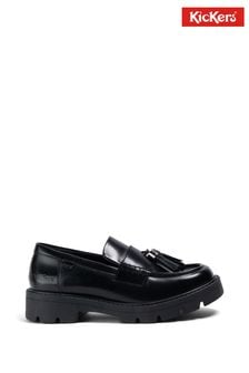 حذاء جلد أسود بشرابة للشباب Kori من Kickers (D65982) | 433 د.إ