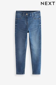 Mid Blue Long Length Stretch Jeggings (3-16yrs) (D66010) | €14 - €20