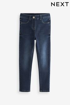 Dark Blue Long Length Stretch Jeggings (3-16yrs) (D66012) | $19 - $27