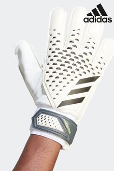 adidas White/Lemon Gloves (D66121) | $51
