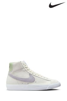 Nike Cream/Blue Blazer Mid Trainers (D66319) | €43