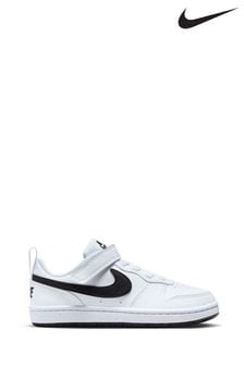 Белый/черный - Детские низкие кроссовки Nike Court Borough Recraft (D66636) | €52