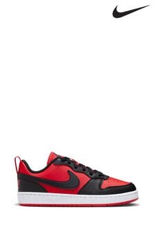 Nike Red/Black Youth Court Borough Low Recraft Trainers (D66639) | ₪ 251