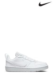 Alb - pantofi sport pentru tineri Nike Court Borough Low Recraft (D66640) | 298 LEI
