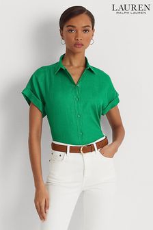 Lauren Ralph Lauren Broono Button Front Linen Shirt (D66660) | €84