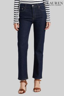 Lauren Ralph Lauren Knöchellange Straight-Jeans mit hohem Bund, Blau (D66667) | 106 €