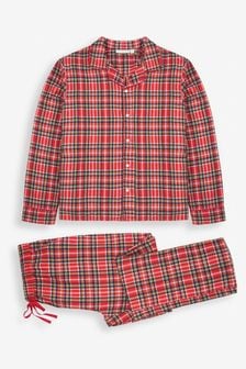 JoJo Maman Bébé Red Men's Tartan Pyjama Set (D66844) | 195 QAR