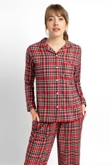 JoJo Maman Bébé Women's Tartan Pyjama Set