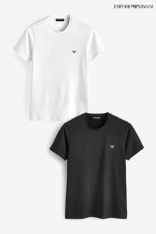 Черный/белый - Набор из 2 футболок Emporio Armani Bodywear (D66974) | €77