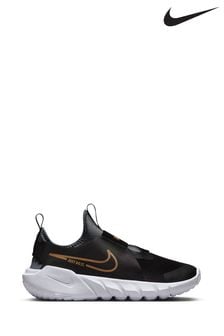 Nike Black/Gold Flex Runner Youth Trainers (D66999) | ₪ 191