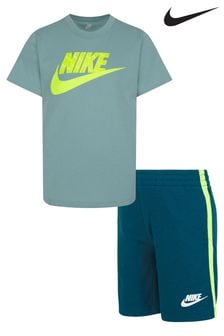 Nike Green Little Kids T-Shirt and Shorts Set (D67270) | Kč1,390