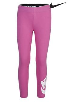 Nike Pink Little Kids Cotton Leggings (D67288) | $25