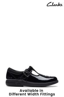 Clarks Black Patent Multi Fit Jazzy Tap Shoes (D67397) | €60