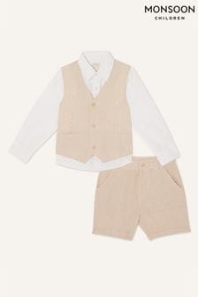 Monsoon Natural Cooper Three-Piece Suit with Shorts (D67494) | €71 - €94