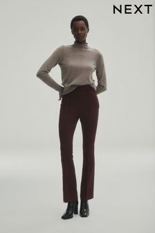 Chocolate Brown Pleat Front Straight Leg Trousers (D67630) | €14