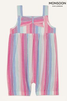 Monsoon Baby Pink Stripe Romper Playsuit (D67741) | R392 - R471