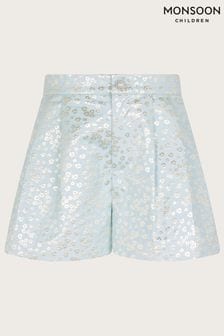 Monsoon Blue Sienna Jacquard Shorts (D67764) | €23 - €26