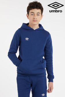 Ziemisty błękit - Umbro Club Leisure Overhead Hoodie (D67798) | 160 zł