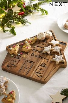 Wood Christmas Gingerbread House Serve Board (D67836) | AED79